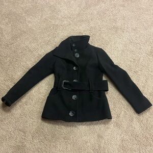 Soia & Kyo Black Wool Tie Jacket - XS
